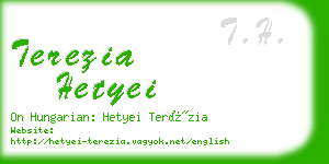 terezia hetyei business card